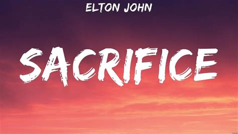 Elton John - Sacrifice (Lyrics) Michael Jackson, Madonna - YouTube