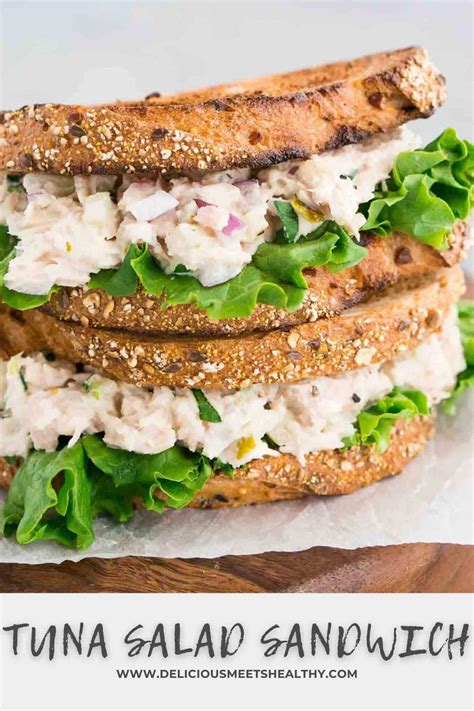 Tuna Salad Sandwich (Quick & Easy Lunch) - Delicious Meets Healthy