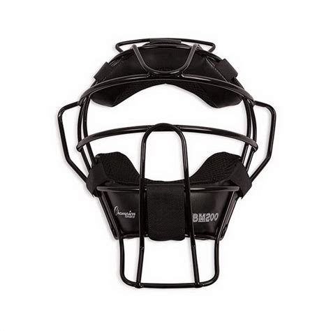 Opentip.com: Champion Sports BM200BK Umpire Lightweight Umpire Face Mask, Black