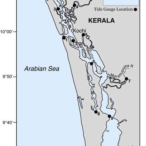 Map showing Vembanad Lake and Lakshadweep archipelago. | Download Scientific Diagram