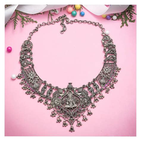 Tribal Silver Necklace - South India Jewels