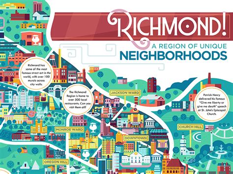 Map of Richmond by The Point Studio on Dribbble