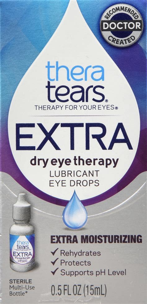 TheraTears Eye Drops for Dry Eyes Extra Moisturizing Lubricant Eye ...