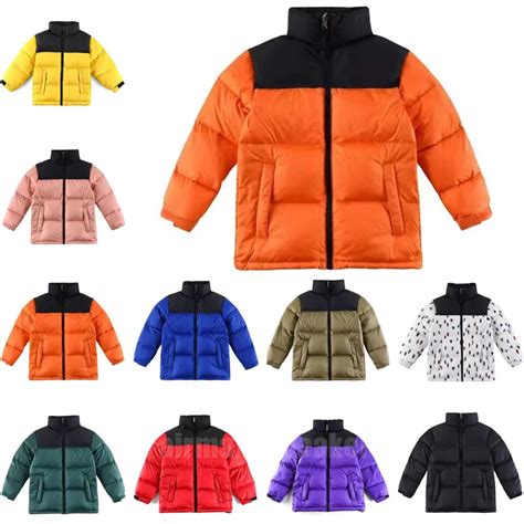 Multicolor Kids Winter Purple Puffer Coat Fashionable North Puffer Jacket For Women And Couples ...