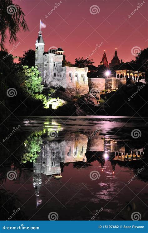 Castle at Night stock photo. Image of copy, coastline - 15197682