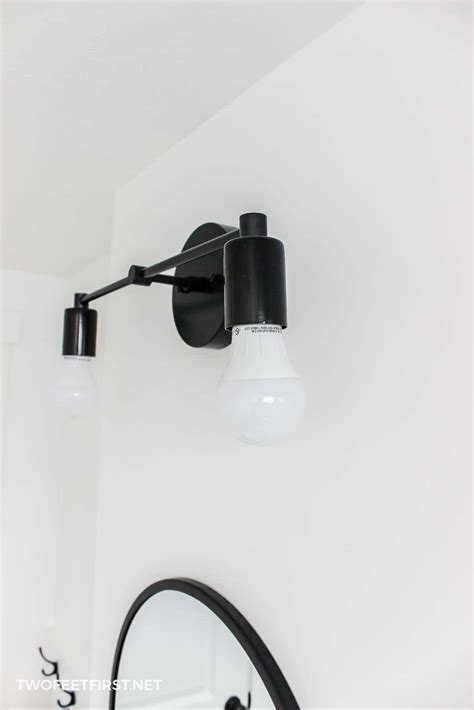 DIY Farmhouse Vanity Light Fixture for the Bathroom