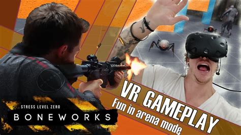 Some fun in Boneworks VR - gameplay - arena mode - YouTube