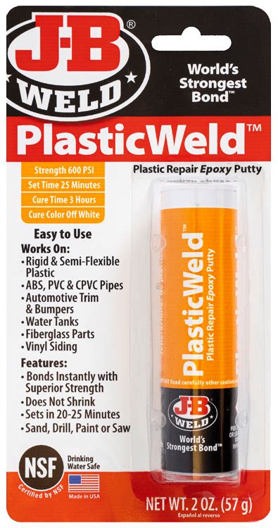 PlasticWeld Epoxy Putty – JB Weld