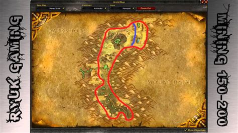 World of Warcraft: Mining 150-200 (Mithril) - YouTube