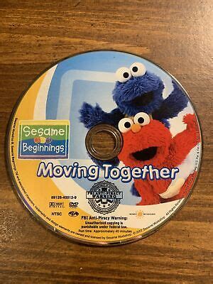 Sesame Street Sesame Beginnings Moving Together DVD Elmo Cookie Monster ...