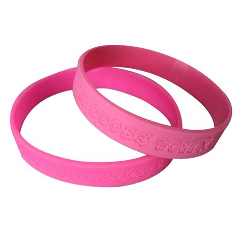 Breast Cancer Awareness Debossed Wristbands | Promotionalbands