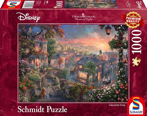 Schmidt | Thomas Kinkade: Disney Lady & the Tramp (1000 pieces ...