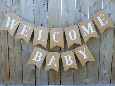 Welcome Baby Bannercustomizable Baby Shower Bannerkraft | Etsy | Welcome baby banner, Baby ...