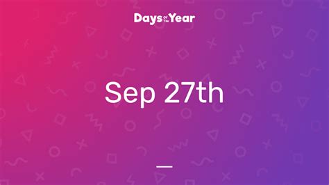 National Holidays on September 27th, 2024 | Days Of The Year