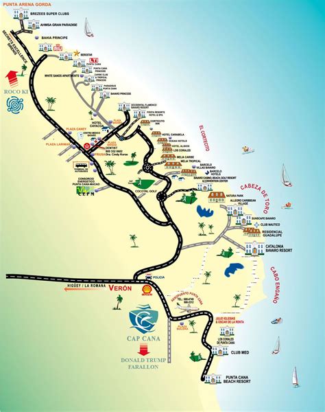 Map of Punta Cana | Punta cana, Punta cana dominican republic, Dominican republic travel