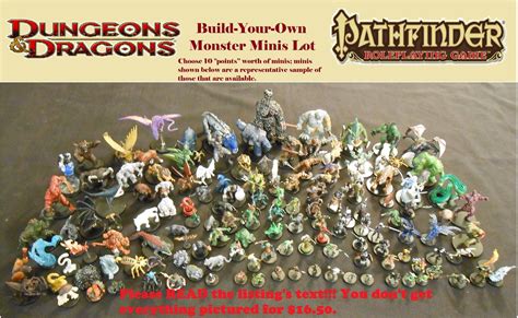 Awesome Awesome Choose-Your-Own D&D Monsters minis lot miniatures Dungeons Dragons Pathfinder ...