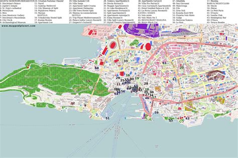 Mapas de Split - Croácia | MapasBlog