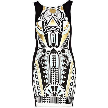 Egyptian print dress