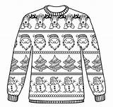 Christmas Ugly Sweater coloring Page  Download Print Or Color Online sketch template