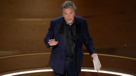 Al Pacino says Oscars producers asked him to omit reading best picture nominees - Newsday