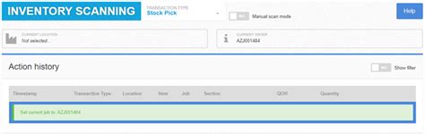 Inventory Barcode Scanning – Stock Pick