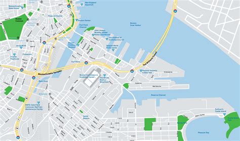 Boston's Seaport District Map | Behance