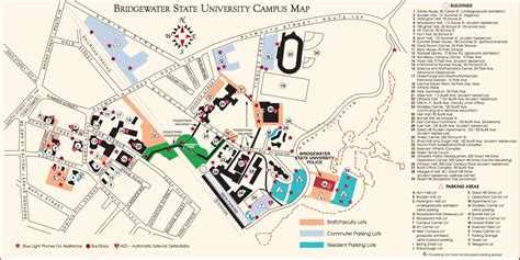 Bridgewater State University Campus Map | World Map Gray