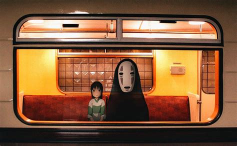 Download Spirited Away Train Scene Wallpaper - WallpapersHigh