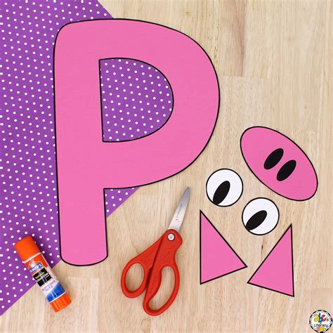 Pigs Crafts For Preschool - Easy Cut And Paste Pig Craft Activity For ...