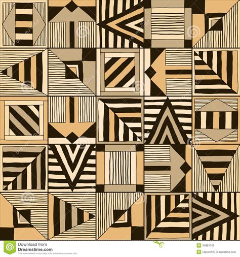 Seamless Pattern With Abstract Elements Royalty Free Stock Photo - Image: 34891105