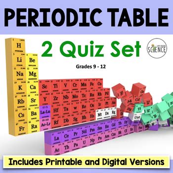 Periodic Table Quiz by Amy Brown Science | Teachers Pay Teachers