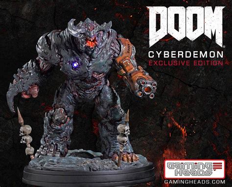 Gaming Heads DOOM: Cyberdemon Exclusive Statue | Figures.com