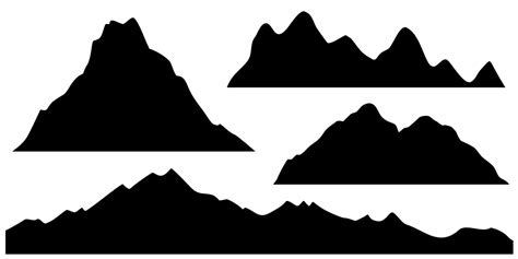 mountain silhouette, mountain ridge, mountain background 6552247 Vector Art at Vecteezy