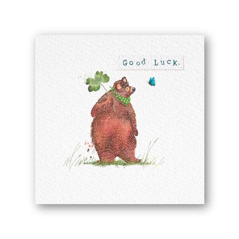 Good Luck Bear Greetings Card - The Air Ambulance Service