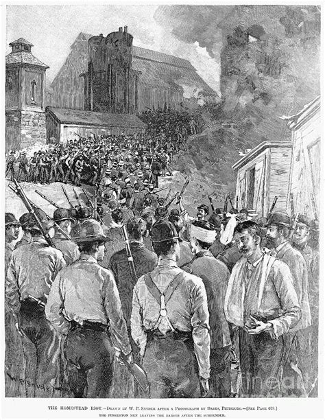 Homestead Strike, 1892 Photograph by Granger