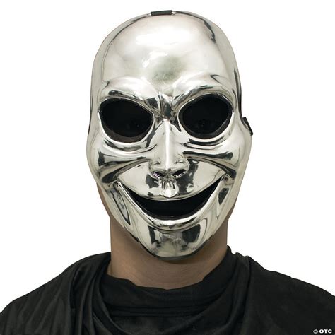 Silver Halloween Sinister Ghost Mask | Oriental Trading