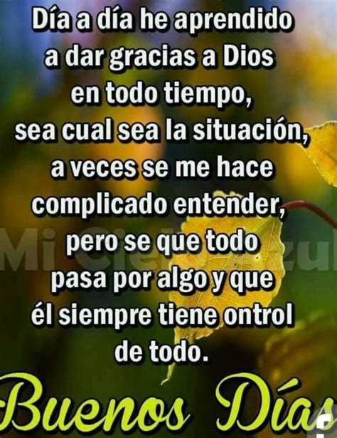 Gracias Dios!!! | Buenos días dios, Reflexiones de dios, Citas de ...