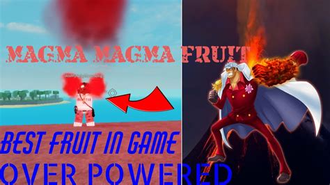 Magma Devil Fruit ShowCase!One Piece Awakening! MOST OP FRUIT IN THE GAME - YouTube