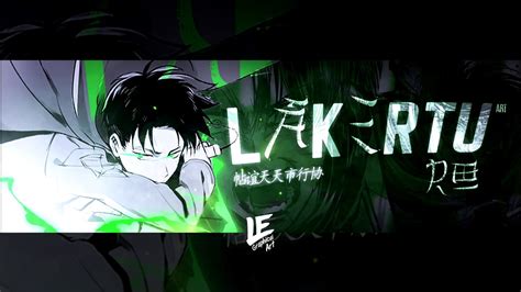 Levi Attack on Titan banner | Speedart Lak Ertu - YouTube