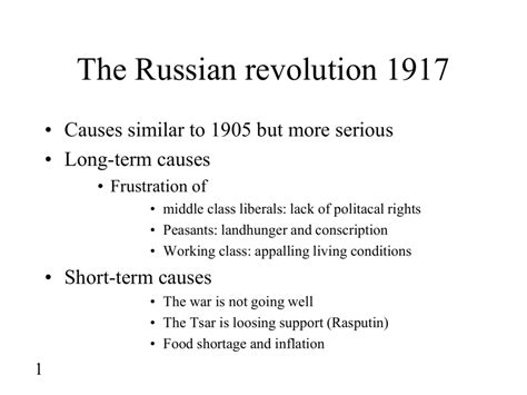 Notes on Russian Revolution 1917-1924