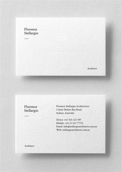 Business card template minimal typography – Artofit