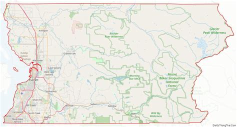 Map of Snohomish County, Washington - Thong Thai Real