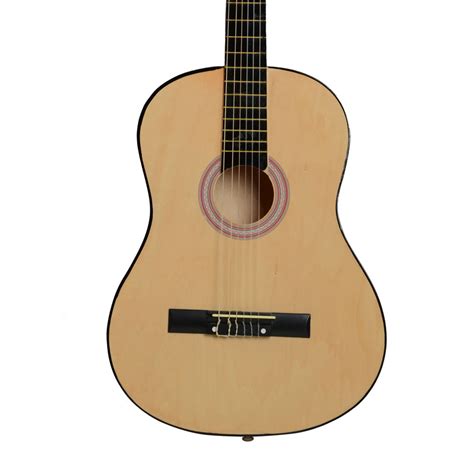 38" 6 Strings Basswood Classical Acoustic Guitar Wood Color | eBay