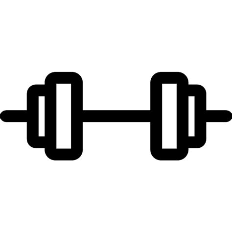 Dumbbell Outline Vector SVG Icon - SVG Repo