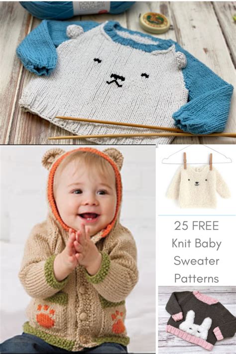 Discover 25+ Adorable and Free Knit Baby Sweater Patterns – Start ...