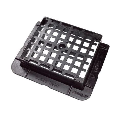 Clark Drain D400 Cast Iron Hinged Kerbside Gully Grid Cover 430 x 370 x 100mm | Drainage Superstore®