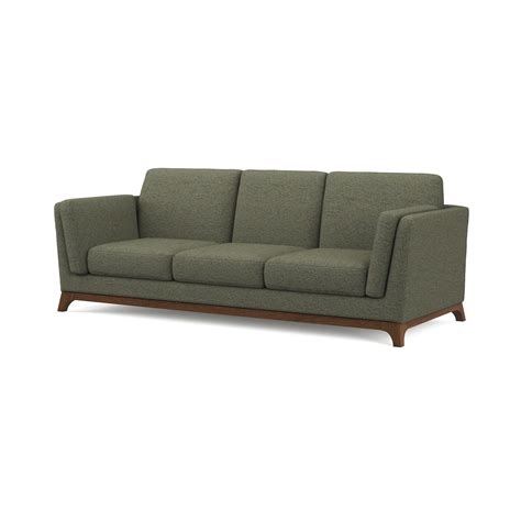 Ceni Hemlock Green Sofa | Sofa colors, Mid century modern sofa, Green sofa