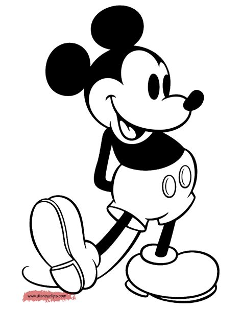 Classic Mickey Mouse Coloring Pages | Disney Coloring Book