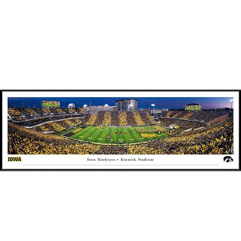 Iowa Hawkeyes 2019 Panoramic Picture - Kinnick Stadium Swarm the Field - Standard Frame