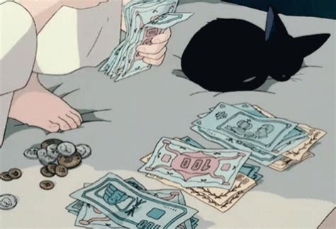 Counting Money GIF - Counting Money Anime - Discover & Share GIFs